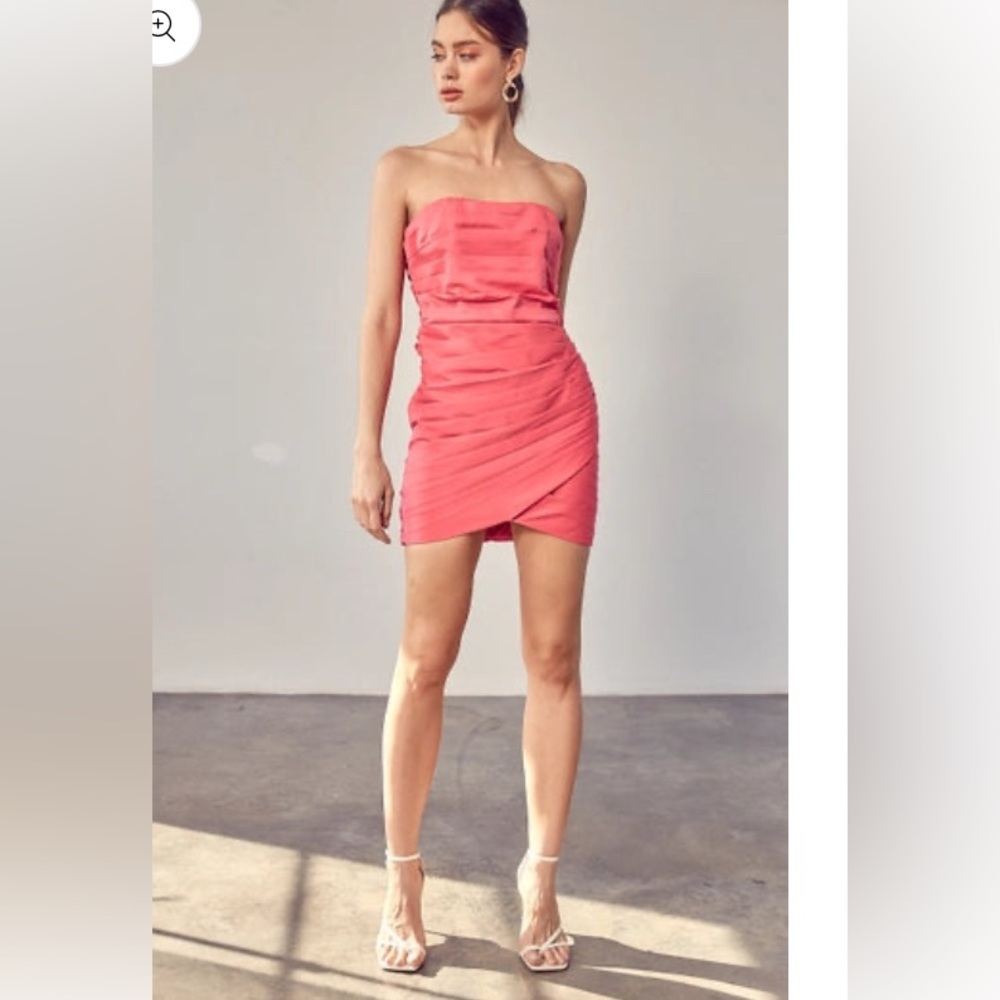 Pink Strapless Dress